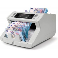 Safescan 2210 - Compteuse pour billets tries, avec double cheque de fausse monnaie, gris