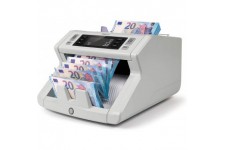 Safescan 2210 - Compteuse pour billets tries, avec double cheque de fausse monnaie, gris