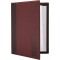 Securit MC-TRA4-WR Porte-menu en similicuir avec 1 insert double face Bordeaux Format A4