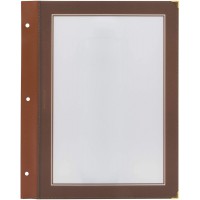 Inserts Inserts Porte Menu - A4 Brown. Unite de livraison 5.