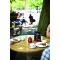 Securit Ardoise pour menu de table - Finition laquee couleur acajou - Format: A6