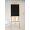 Securit Chevalet Bois easel, avec Finition Hetre Laque - 165cm