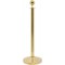 SECURIT Classic Barriere de Base Ronde - Or - Tete Plate Post 100 cm et 31 x 31 cm