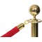 SECURIT Classic Barriere de Base Ronde - Or - Tete Plate Post 100 cm et 31 x 31 cm