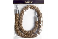 SECURIT Classic Range Cordon de barriere avec Bout chrome Bronze