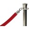 SECURIT Classic Range Barrier System Rope Chrome Ends. Red
