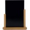 Securit Tableau noir elegant Finition laquee Acajou 15 x 21 cm