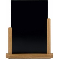 Securit Tableau noir elegant Finition laquee Acajou 15 x 21 cm