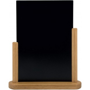 Securit Tableau noir elegant Finition laquee Acajou 15 x 21 cm