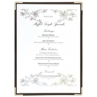 Securit Lot de 3 Proteges-menu Crystal Transparent A4 - Simple (presente 2 Pages A4 en recto-verso)