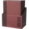 SECURIT Protege-menus Simili Cuir de la Gamme Tendance - A4 (x20) Plus Box, 1 Double Insert Inclus avec Chaque Menu (presente 4 