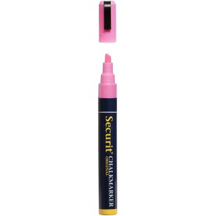 Securit Marqueur craie liquide Pointe biseautee Largeur de trait de 2 a  6 mm Rose (Import Royaume Uni)