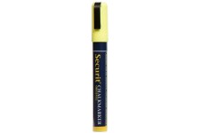 Marker Pen tableau - ligne 6mm Jaune. a  base d'eau.