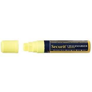SECURIT Marqueur Craie Liquide ORIGINAL LARGE Biseautee 7 - 15 mm Jaune
