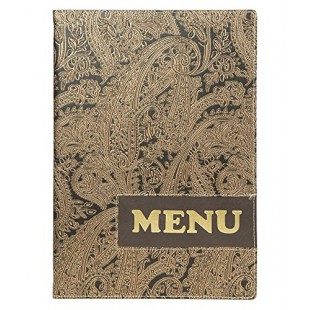 Securit Protege-menu de la Gamme Design - A4-1 Double Insert Inclus (presente 4 Pages A4)