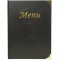 Securit Basic Protege-menu 4 Inserts Fixes (presente 8 pages A4) Noir