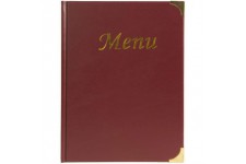 Securit Basic Protege-menu A4, 4 Inserts Fixes (presente 8 Pages A4)