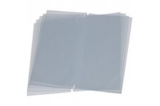 Double Inserts for Menu Holders Transparent Long, Lot de 10