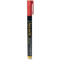 Securit SMA100-RD Original Marqueur a  craie liquide, rouge, petite pointe de 1 mm, multicolore