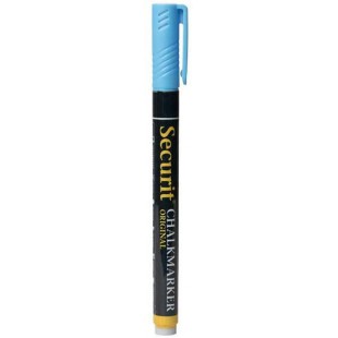 SECURIT Marqueur Craie Liquide ORIGINAL SMALL Ogive 1-2 mm Bleu