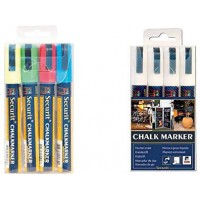 Securit Lot de 4 marqueurs a  craie original MEDIUM, lot de 4