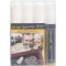 Securit Pochette de 4 marqueurs a  craie liquide pointe biseautee largeur du trait 7 mm x 15 mm (Blanc) (Import Royaume Uni)