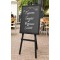 SECURIT Tableau Noir UNIVERSAL Cadre Bois Noir 80 x 60 cm Special Menu