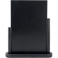 Securit Tableau noir pour menu avec petite tablette finition laquee 21 x 30 cm (Noir) (Import Royaume Uni)