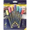 Securit Lots de 7 Feutres-Craie a  encre liquide Colore - Taille de mine 1-2mm