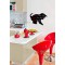 SECURIT Silhouette Cat Wall Chalk Board - Black
