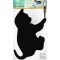 SECURIT Silhouette Cat Wall Chalk Board - Black