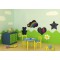 SECURIT Silhouette Cat Wall Chalk Board - Black