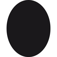 SECURIT Tableau Tableau a  Craie, resine de Melamine, Ovale, Noir, 30 x 50 cm