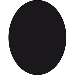 SECURIT Tableau Tableau a  Craie, resine de Melamine, Ovale, Noir, 30 x 50 cm