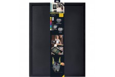 Securit WBW-BL-60-80 Tableau noir avec cadre en bois