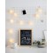 Securit Woody Tableau noir mural en teck 30 x 40 cm
