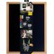 Securit Woody Tableau noir mural en teck 40 x 60 cm