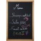 Securit Woody Tableau noir mural en teck 40 x 60 cm