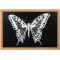 Securit Woody Tableau mural noir Cadre en teck 60 x 80 cm