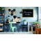 Securit Woody Tableau mural noir Cadre en teck 60 x 80 cm