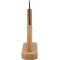 SECURIT Ardoise de Table Elegant A6 Bois avec Finition Teck Laque - 17x16cm
