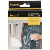 Securit rigide pour eliminer les taches Magic craie-Nettoyage facile a l'eponge-Gris (Lot de 2)