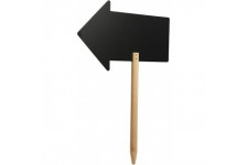 Securit FBS-Arrow Tableau noir avec marqueura   craie Support en bois avec pointe