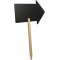 Securit FBS-Arrow Tableau noir avec marqueura   craie Support en bois avec pointe