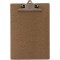 Securit en bois A4 bloc-notes de menu, Marron avec clip en acier inoxydable (Mc-cba4-br) Menu marron