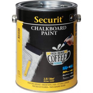 SECURIT Tableau Noir Tableau Peinture, Noir, 2,5 l
