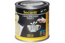 Securit Tableau noir 250 ml Peinture acrylique a  base d'eau pour verre/metal/ceramique/plastique/bois