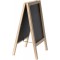 Securit Tableau noir Mini tableau noir Trottoir A5/Poster support, en bois laque Uni (sbs-b-mni)