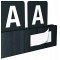 Securit Lettre etagere, y compris lettres et chiffres - 1 m - Noir