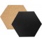 SECURIT Hexagon Cork & chalkboards-Set of 7 pcs (4X Chalkboard + 3X Cork) Sac a  Chaussettes, 23 cm, Noir (Black)